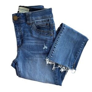 Democracy Women’s 2 Light Wash Ab Technology Ankle Skimmer, Cropped Skinny Jeans